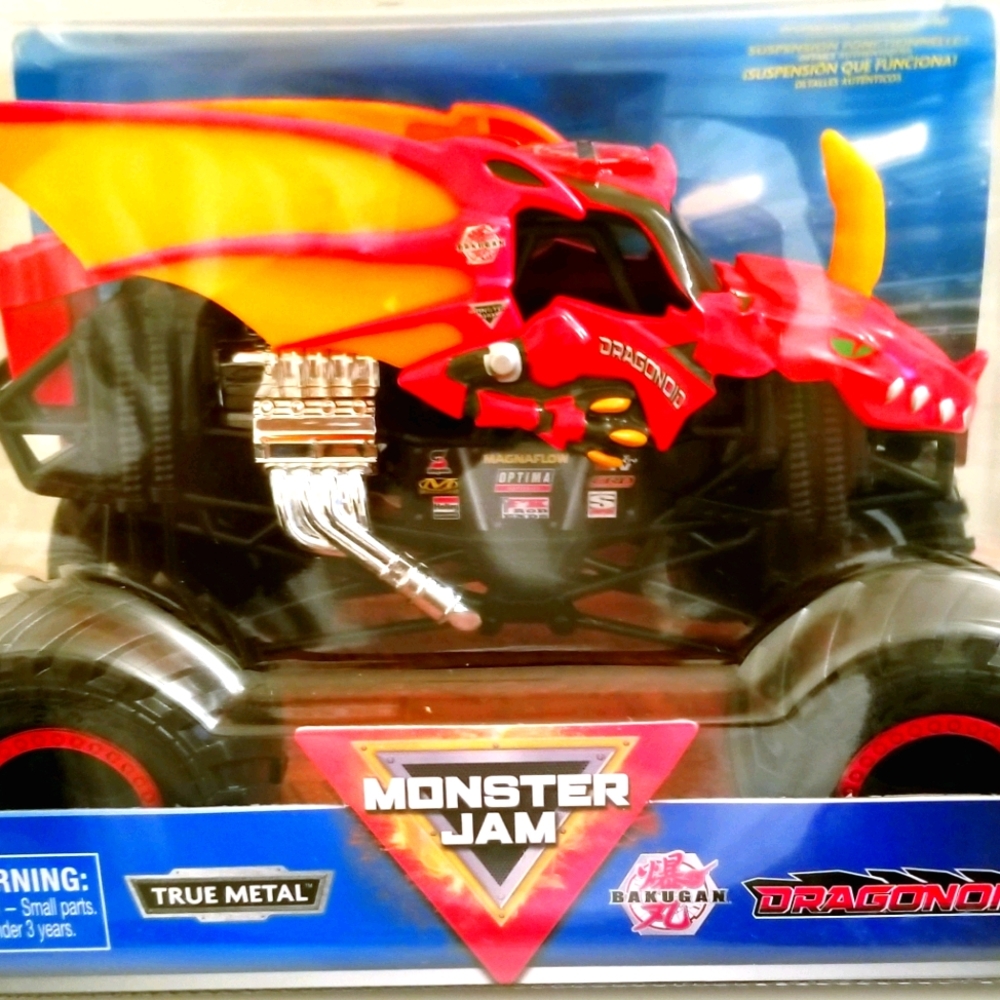 MONSTER JAM BAKUGAN DRAGONOID True Metal 1:24